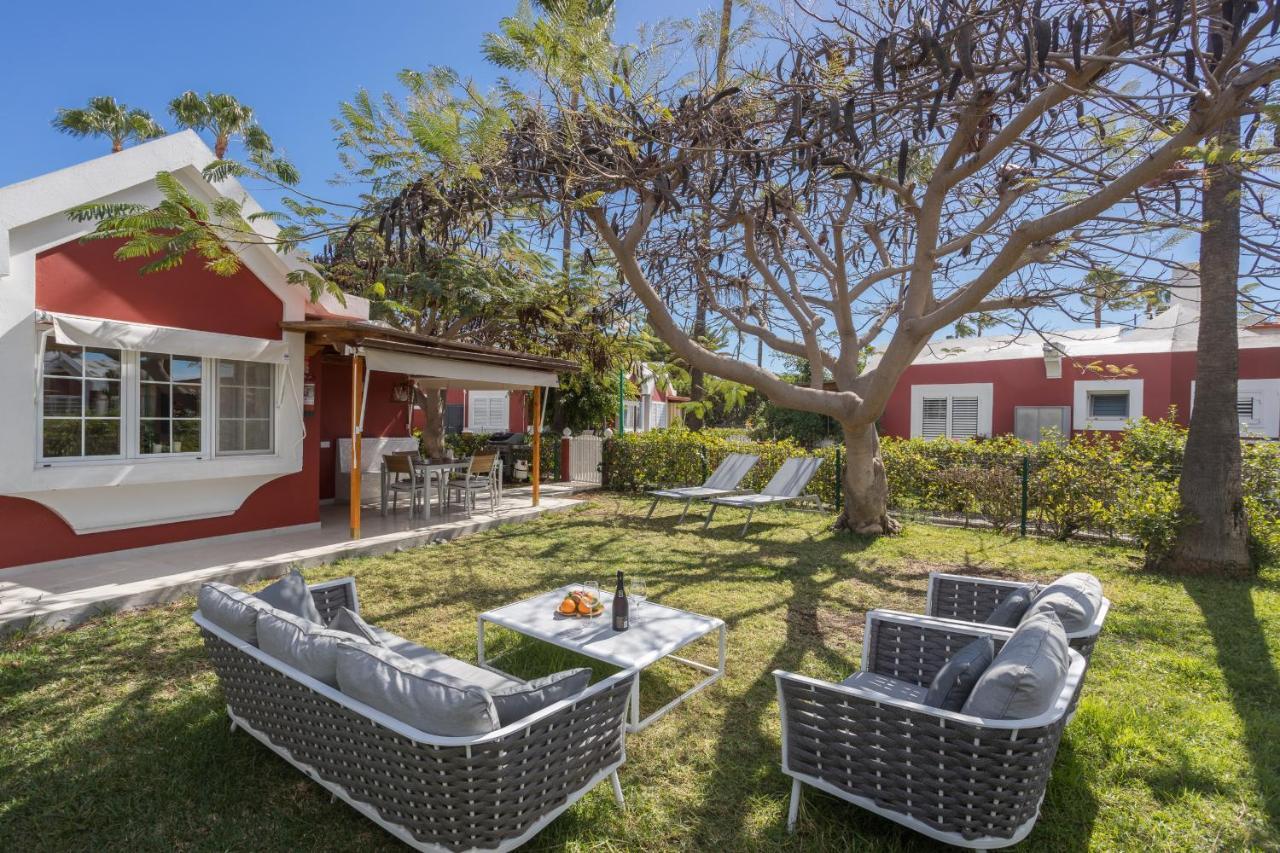 Bungalow deluxe Maspalomas jardín privado barbacoa Maspalomas (Gran Canaria) Exterior foto